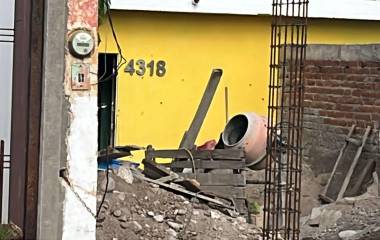 La vivienda de la Colonia Lomas del Magisterio presentó daños tras el ataque a balazos.