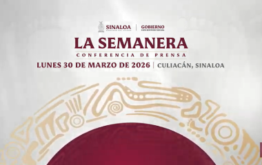 Conferencia Semanera del Gobernador Rubén Rocha Moya.