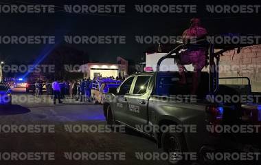 Elementos del Ejército resguardaron la zona del ataque a balazos en la Colonia Prados del Sur, en Culiacán.