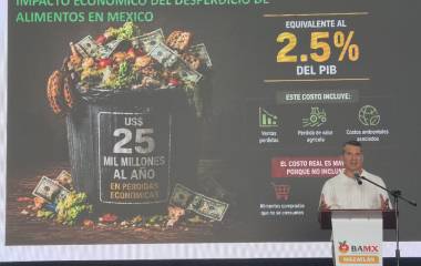 Enrique Gómez Junco, presidente de la Red de Bancos de Alimentos de México, indicó que en México se desperdician alrededor de 30 millones de toneladas de alimentos al año pese a que aún son aptos para el consumo.