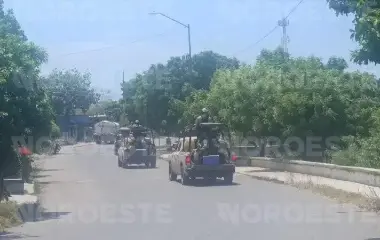 Diferentes corporaciones montaron operativos en Escuinapa ante enfrentamientos armados.