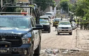 Operativo de seguridad tras un hecho violento en Lomas del Ébano, en Mazatlán.