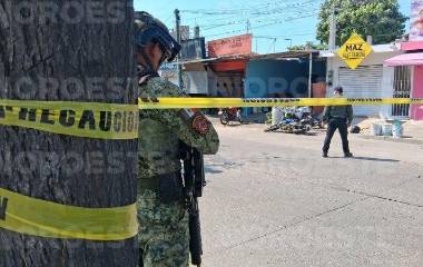 Un motociclista fue atacado a balazos en la colonia Francisco Villa, en Mazatlán.