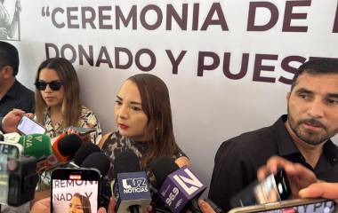 La Fiscal Claudia Zulema Sánchez Kondo habla del ataque armado ocurrido en un restaurante de Culiacán el jueves.