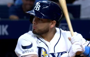 Jonathan Aranda tuvo una carrera producida en el triunfo por remontada de los Rays.