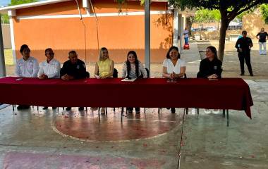 En la Primaria “Miguel Hidalgo” de la comunidad de El Castillo, en Mazatlán, firman el Compromiso por la Prevención al Delito y la Violencia.
