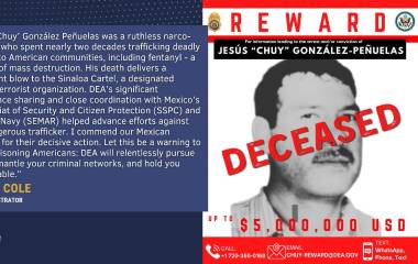 Jesús González Peñuelas, alias “Chuy González”, fue identificado por autoridades estadounidenses como operador del Cártel de Guasave.
