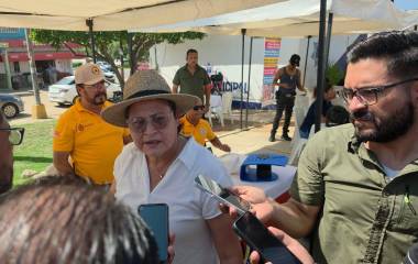 La Alcaldesa Minerva Osuna Zavala sostiene que los tres niveles de Gobierno trabajan para proteger a Mazatlán.