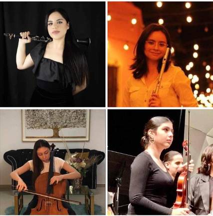 Valeria Higuera Manjarrez, Ángela Ximena Torres, Paola Lizeth Sánchez y Karen Berenice Monarres.