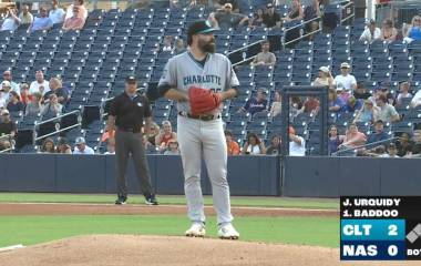 El lanzador mazatleco José Luis Urquidy tuvo un exitoso estreno con Charlotte Knights, sucursal Triple A de los Medias Blancas de Chicago.