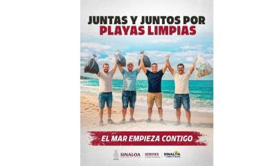 El Gobierno de Sinaloa llama a mantener la limpieza de las playas.