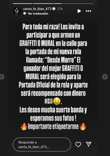 $!Convoca Santa Fe Klan a sus fans a crear el mejor grafiti o mural para nuevo tema