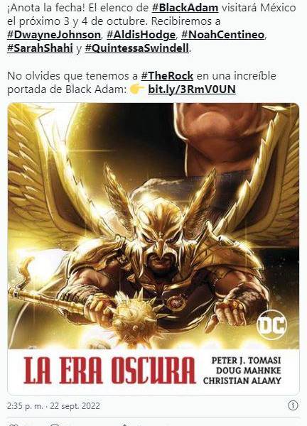 Black Adam: Dwayne Johnson y el elenco de la película vendrán a México