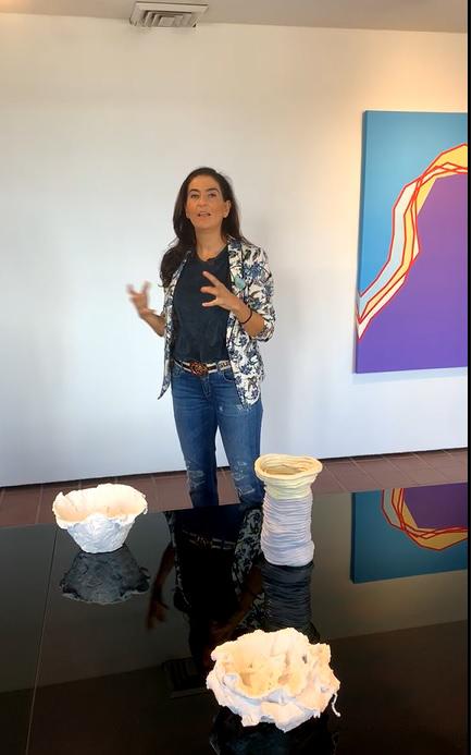 $!La exposición contiene pintura y escultura, entre otras disciplinas.