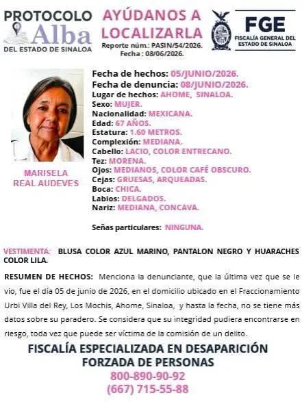 $!Eran de Marisela, de 67 años, restos hallados en Los Mochis en julio