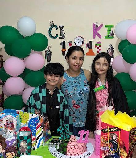 Celebran los mellizos Carlos Iván y Kiara Ivanna su cumpleaños