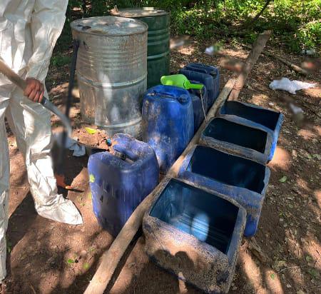 $!Ejército asegura fentanilo y cocaína en Huixiopa, Badiraguato