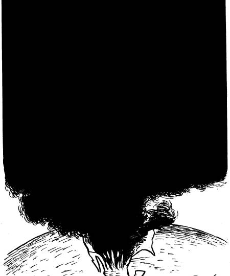 La negra noche tendió su manto