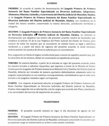 $!Especializan juzgado familiar de Mazatlán exclusivamente en divorcios judiciales