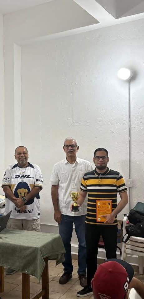 $!Jaime España repite como campeón del Torneo Sabatino de Ajedrez Rápido en Mazatlán