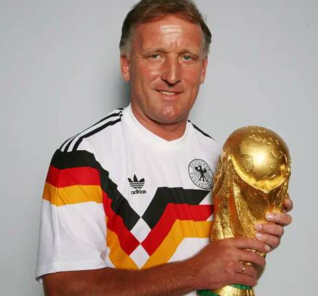 Andrea Brehme, autor del gol del título en la Copa del Mundo de 1990 para Alemania.