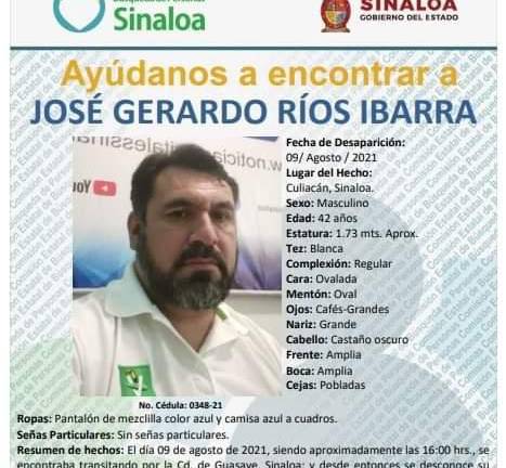 Que Gerardo Ríos regrese con bienestar, pide Misael Sánchez, ex candidato a la Gubernatura de Sinaloa