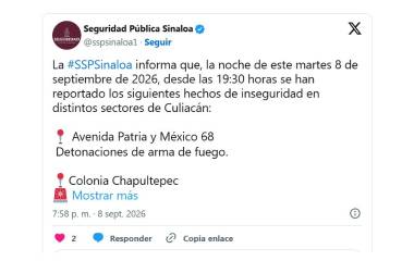 Autoridades mantienen operativos en distintos puntos de Culiacán