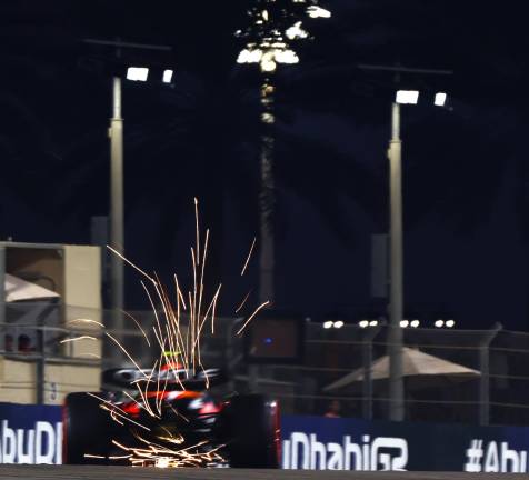 Checo Pérez saldrá en noveno en GP de Abu Dhabi
