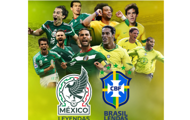 México y Brasil jugarán partido de leyendas en el Estadio Azteca.