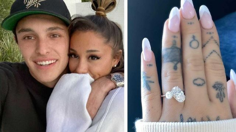 Dalton Gomez y Ariana Grande.