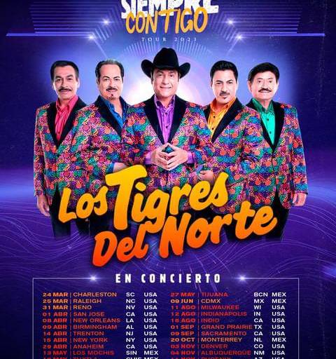Los Tigres del Norte vendrían a Mazatlán el 12 de mayo