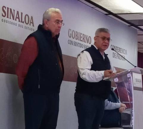 El Gobernador Rubén Rocha Moya y el titular de la SSP Sinaloa, Cristóbal Castañeda, dan a conocer los resultados del operativo de seguridad implementado por fin de año.
