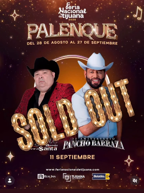 $!El concierto de Pancho Barraza y El Coyote logró sold out en Tijuana.