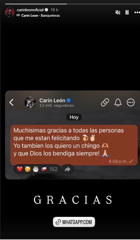 $!El artista agradeció las felicitaciones.