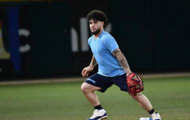Alberto Barriga fue de las novedades en el campamento de Algodoneros de Guasave.