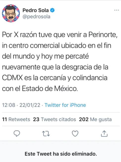 $!Tachan de clasista a Pedro Sola por declaraciones sobre el Estado de México