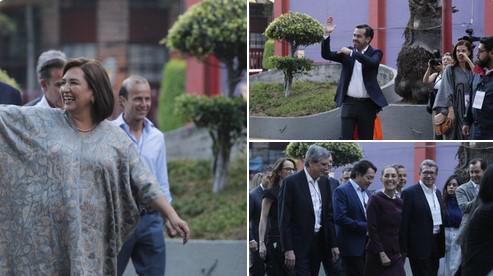 Candidatos ya están en los Estudios Churubusco para el segundo debate presidencial