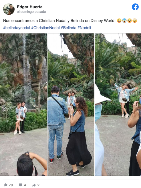 $!La pareja fue vista disfrutando de viaje en el parque temático de Disneylandia en Florida.