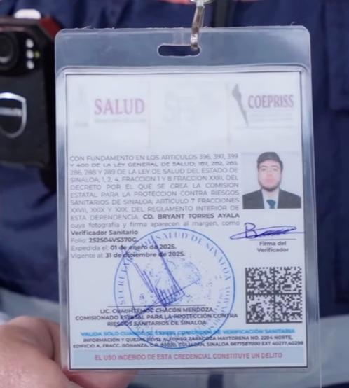 $!Coepriss advierte sobre falsos inspectores en Los Mochis; reporta al comercio sobre extorsiones