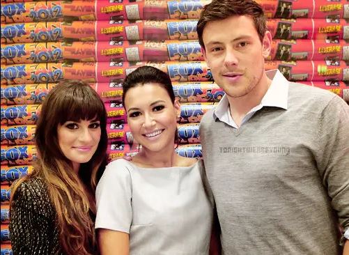 Lea Michele, Naya Rivera y Cory Monteith. Foto: Tomada de vanguardia.com