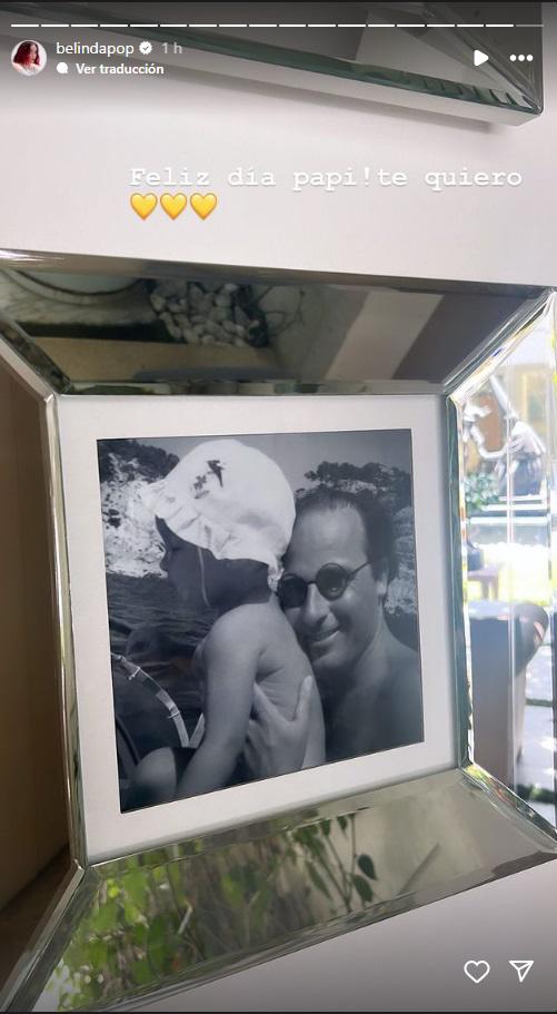 $!Belinda con su papá.