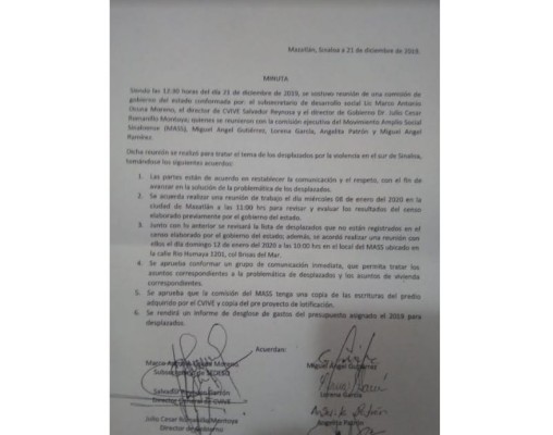 Tiene Estado acuerdo con los desplazados