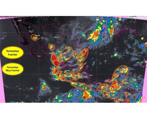 Pronostica SMN que en las próximas horas lloverá en Sinaloa