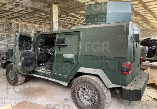 $!Confirma FGR decomiso de cinco vehículos blindados y una bodega en Guasave