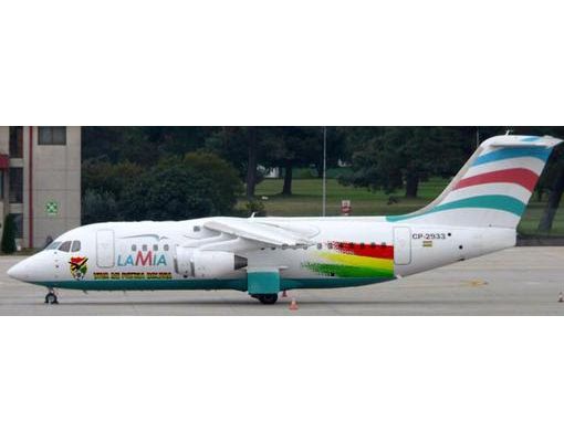 Imagen del avión siniestrado antes del accidente.