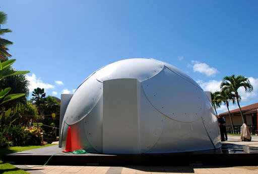 Los iglús están construidos para reducir las altas temperaturas de Hawái.