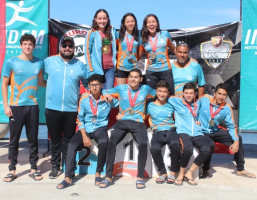 Mazatlán conquista cuatro medallas de oro en Estatal de Aguas Abiertas