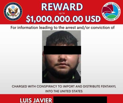 El Departamento de Estado de EU ofrecía una recompensa de un millón de dólares por información que llevara a la captura de Luis Javier “N”.