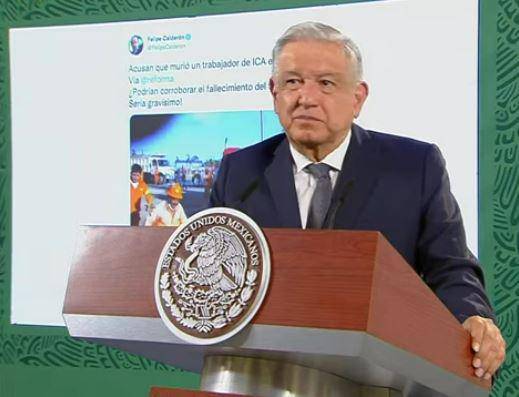 Critica López Obrador reacciones de políticos a conflicto de Dos Bocas, como el tuit de Felipe Calderón
