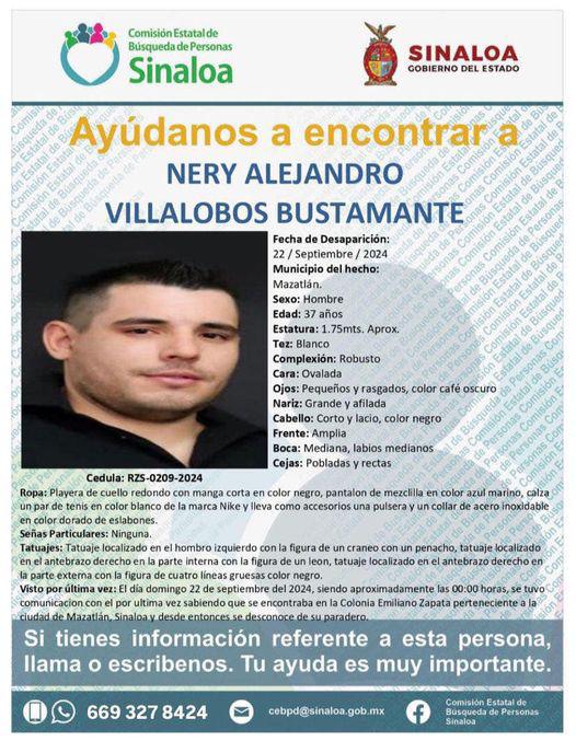 $!Reportan desaparición de al menos 15 hombres y 2 mujeres en Mazatlán